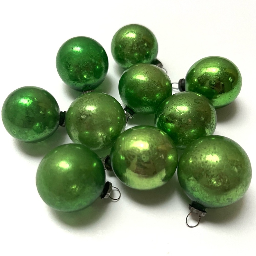 Vintage Mini Ornaments Japan Tinsel Feather Tree